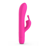 Side view of the B Swish | Bwild Bunny Infinite Classic LIMITED EDITION Rechargeable Rabbit Vibrator (Sunset Pink)