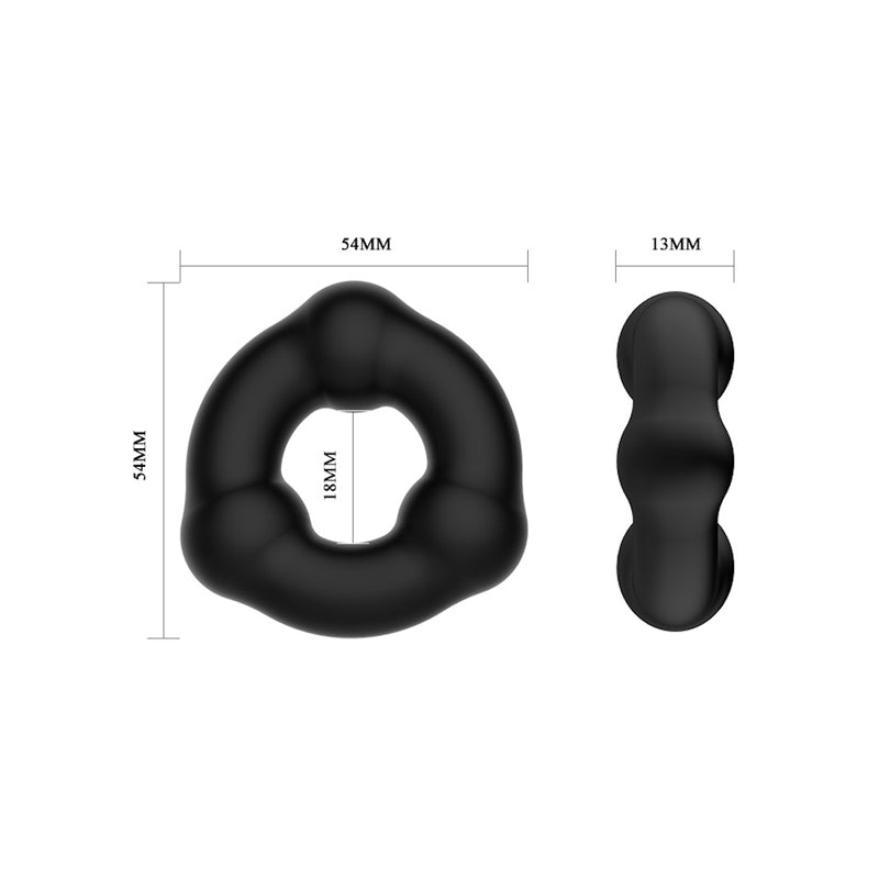 Crazy Bull | Nubbed Cock Ring Dimensions