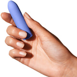 Dame | Zee Rechargeable Bullet Vibrator (Periwinkle) in hand