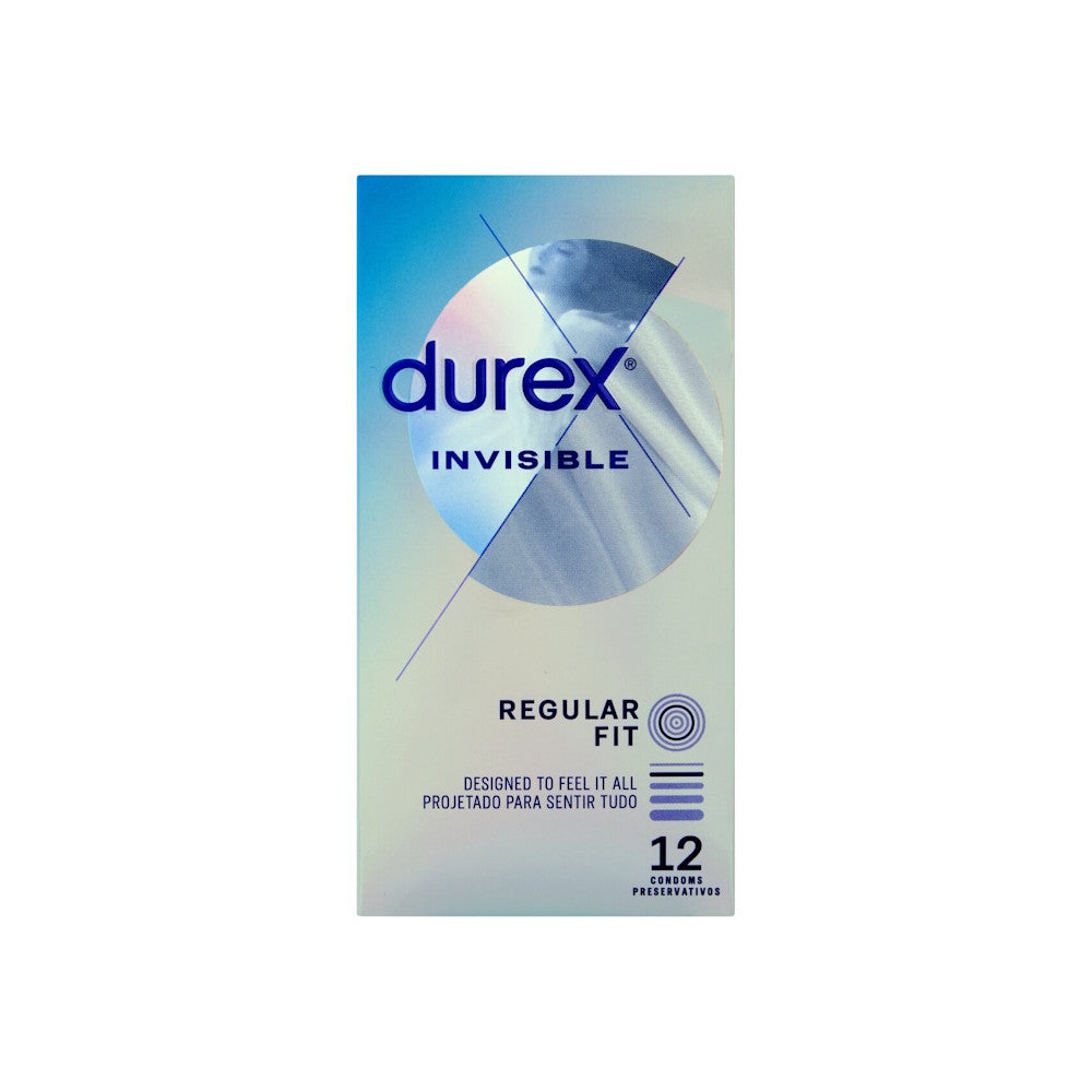 Durex | Invisible Regular Fit Condoms 12s Packaging