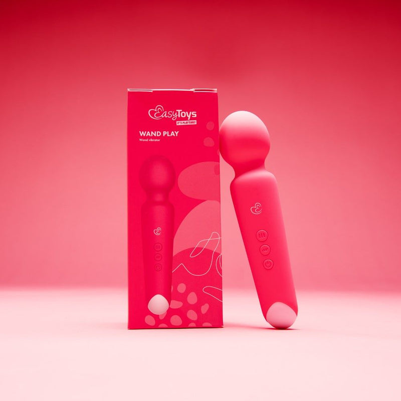 EasyToys | Wand Play Wand Vibrator next to packaging