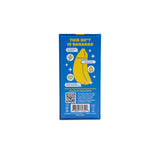 Rear view of the Emojibator | The Official Banana Emoji Vibrator packaging