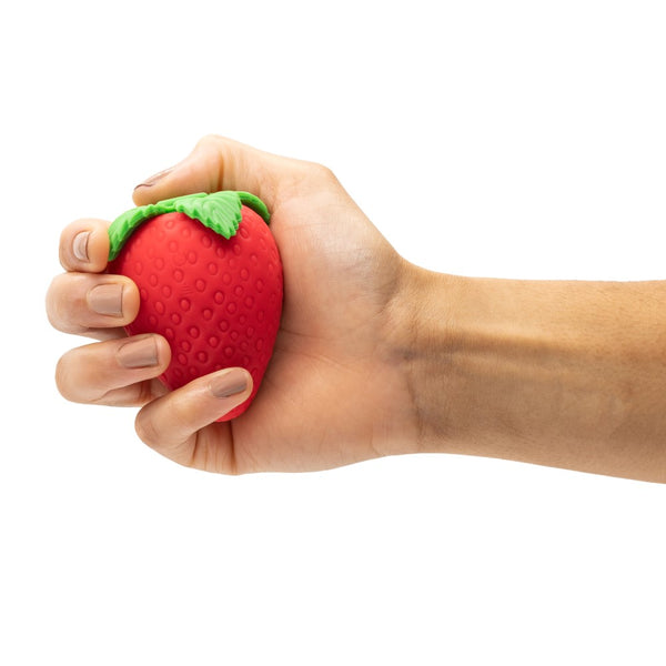 Emojibator | The Official Strawberry Emoji Suction Vibrator in hand