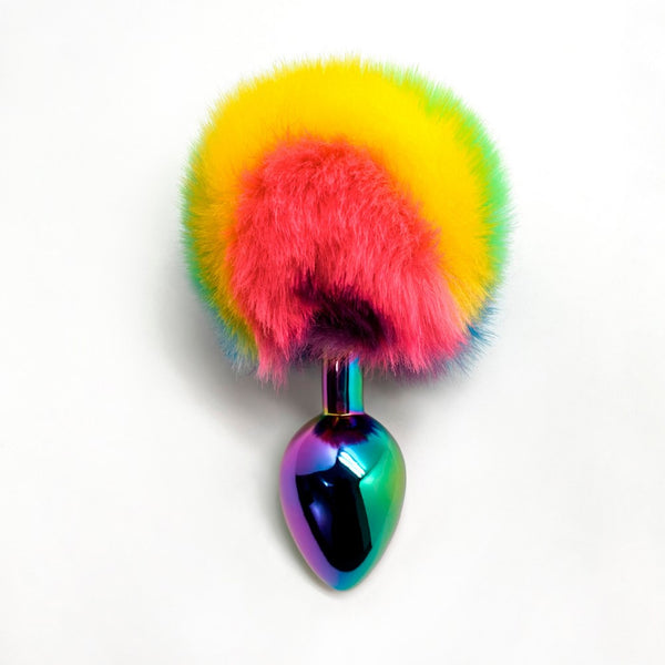 Filippi Fluffy Rainbow Anal Plug | Wooomy (Large)