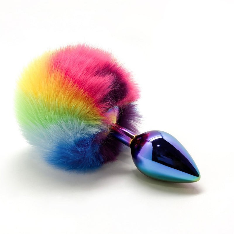 Filippi Fluffy Rainbow Anal Plug | Wooomy (Medium)
