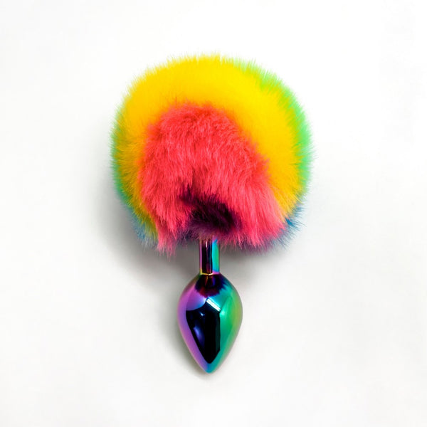 Filippi Fluffy Rainbow Anal Plug | Wooomy (Small)