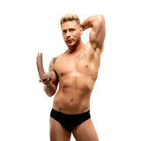 Josh Moore Holding Fleshjack Boys | Josh Moore Realistic Dildo in His Hand