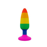 Hiperloo Silicone Rainbow Anal Plug | Wooomy (Small)