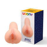 Jeeez Extra-Slippery Vaginal Masturbator | Wooomy with packaging
