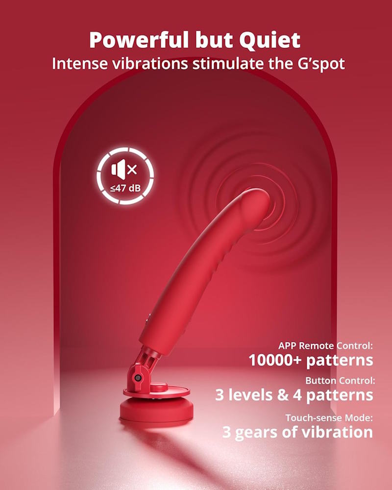 Lovense | Mission 2 Advanced Touch-Sense Vibrating Suction Cup Dildo Powerful and Quiet Vibrations