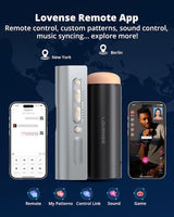 Lovense | Solace Pro AI-Powered App-Controlled Thrusting Male Masturbator Interactive Control for Couples