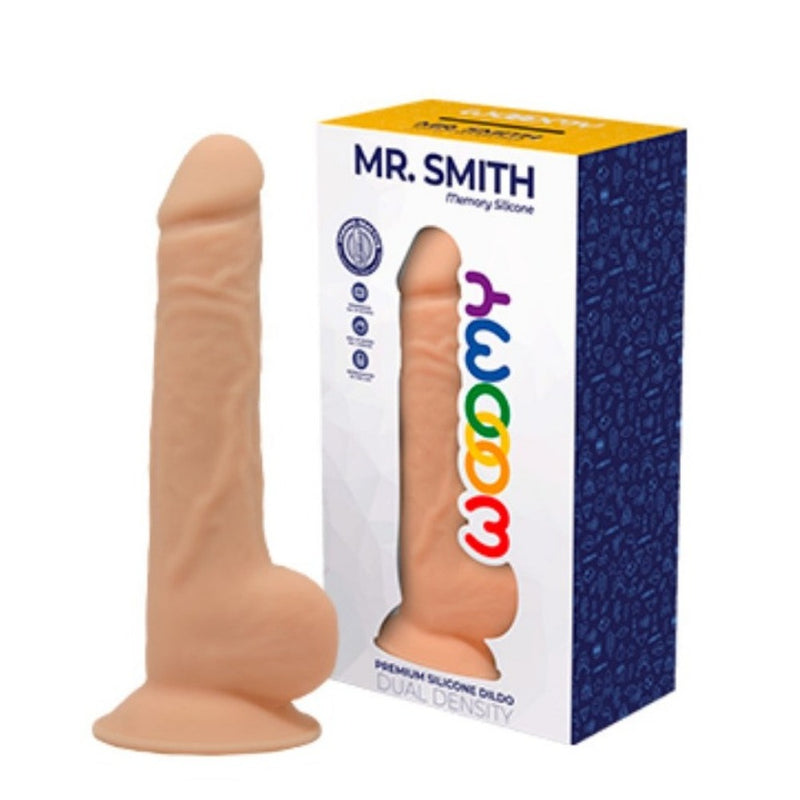 Mr Smith Premium 6.9 Inch Dual Density Silicone Dildo | Wooomy with packaging
