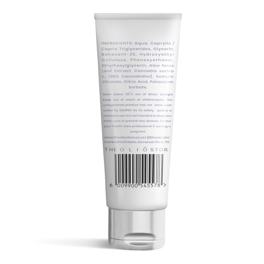 Rear view of Natural Intimate CBD Lube | Oliō