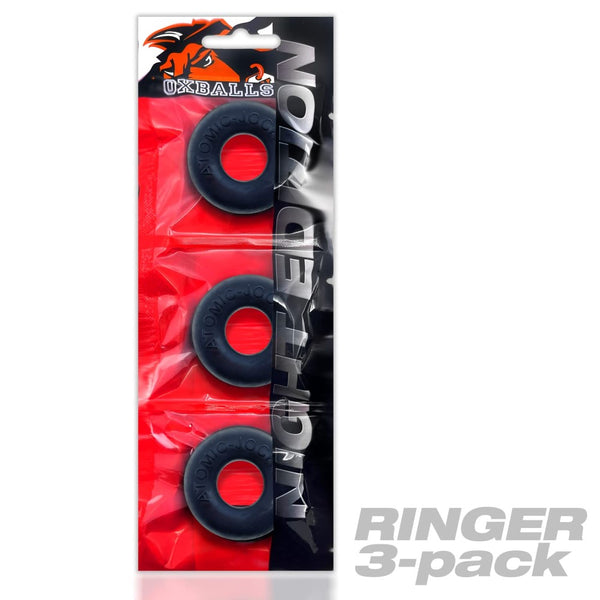 Oxballs | Ringer 3-Pack Cock Ring Set (Night Edition) in packaging