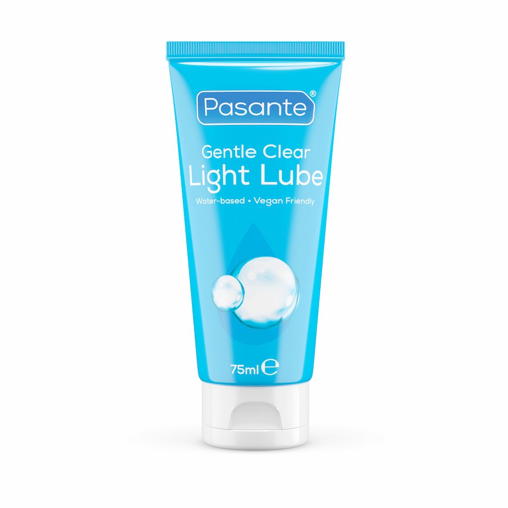 Front view Of Pasante Gentle Light Water-Based Lube On A White Background