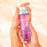 Play 2-in-1 Stimulating Massage Gel & Lube with Guarana | Durex in hands
