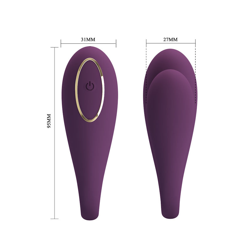 Pretty Love | August App-Controlled Couples Vibrator Dimensions