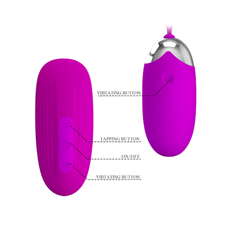 Pretty Love | Orthus Clitoral Suction & Egg Vibrator Set Control Buttons