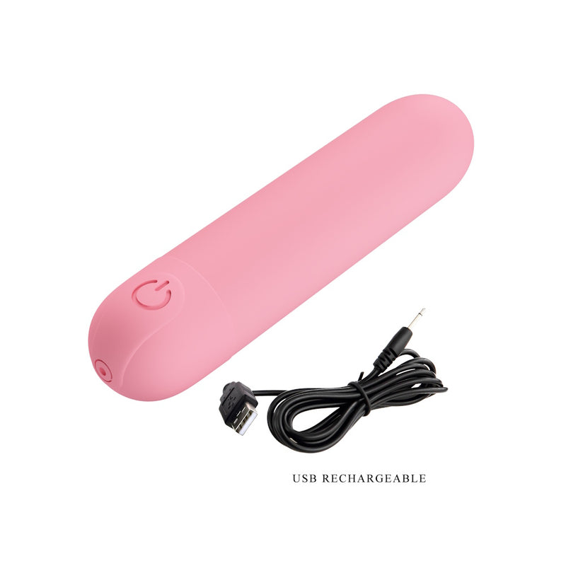 Pretty Love | Stefan Powerful Bullet Vibrator (Pink) USB Charger