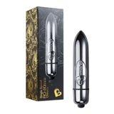 RO-80mm Bullet Vibrator | Rocks-Off (Chrome) with product packaging