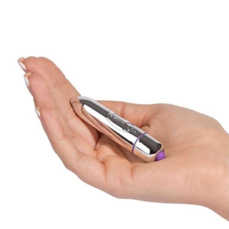 RO-80mm Bullet Vibrator | Rocks-Off (Chrome) in hand