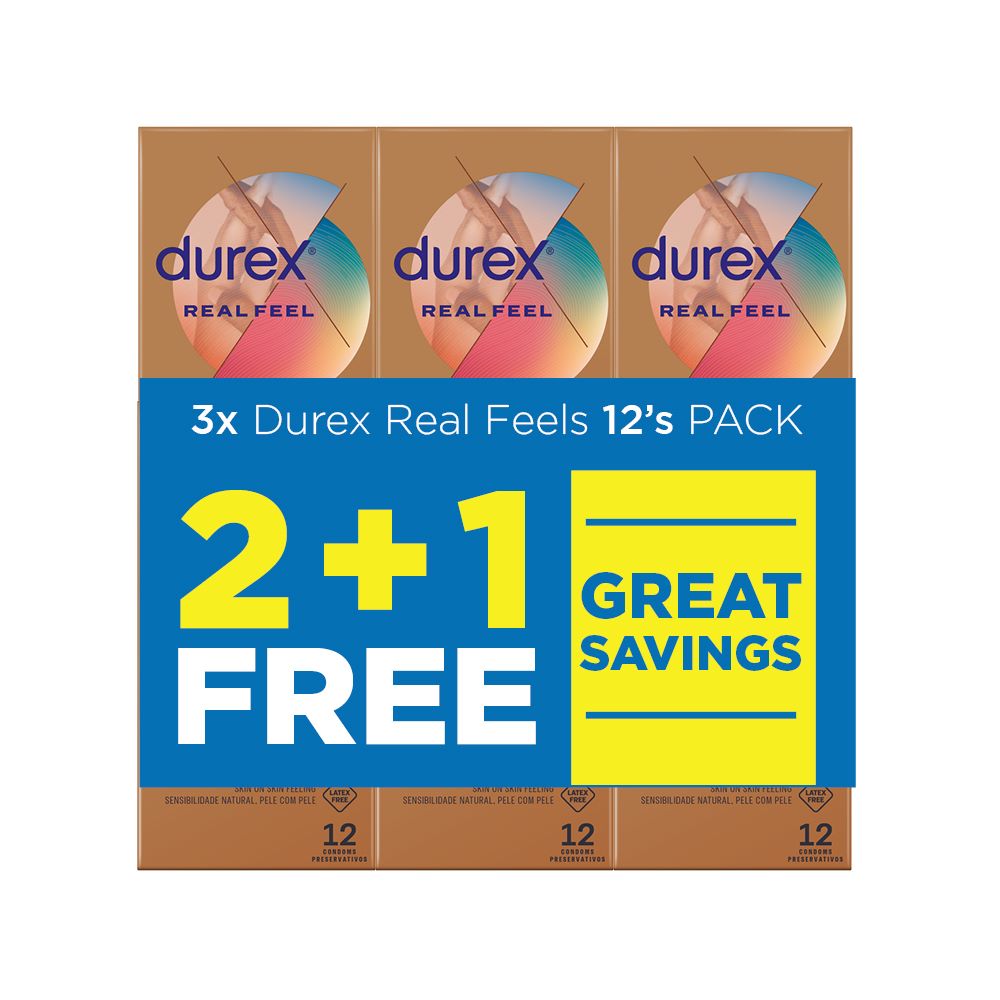 Real Feel Condoms (Value Pack) | Durex (3x12s)