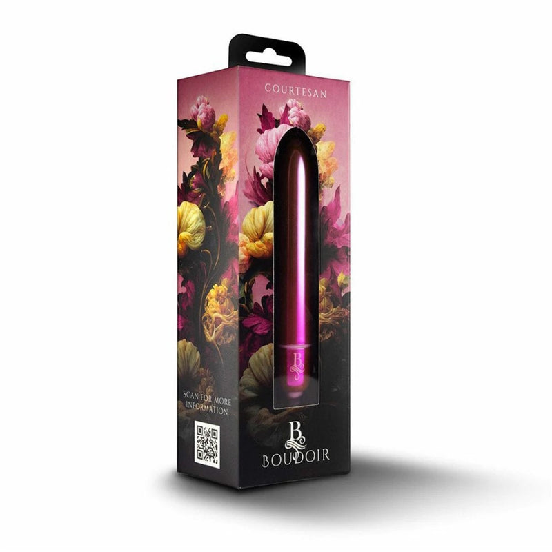 Rocks-Off RO-90 Boudoir Bullet Vibrator (Courtesan Pink) in packaging