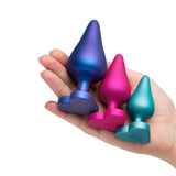 Romp | Luster Silicone Butt Plug Set in Hand