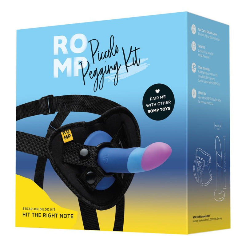 Romp | Piccolo Strap-On Dildo Pegging Kit packaging