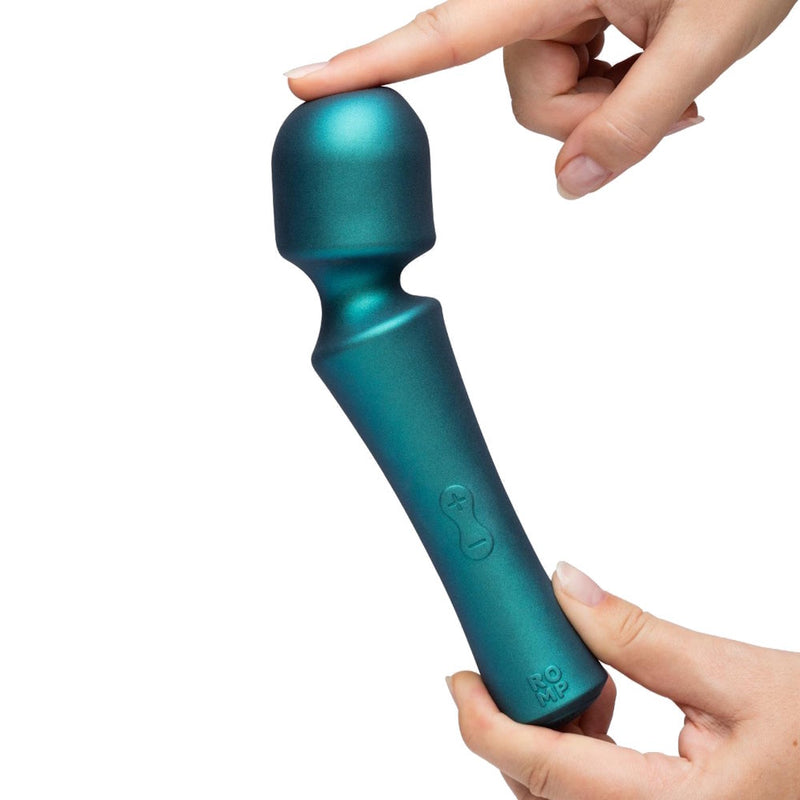 Romp | Presto Flexible Mini Wand Vibrator Flexing in Hand
