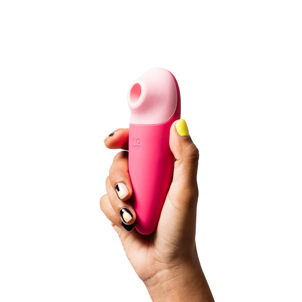 Romp Shine X Clitoral Suction Stimulator In Hand
