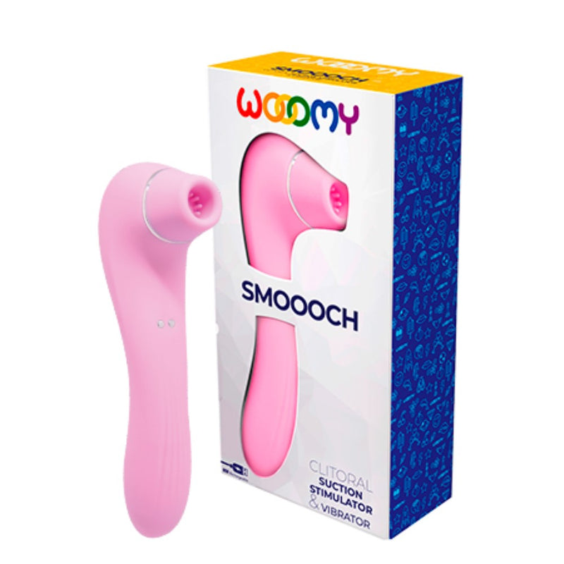 Smoooch Clitoral Suction Vibrator | Wooomy (Pink) with packaging