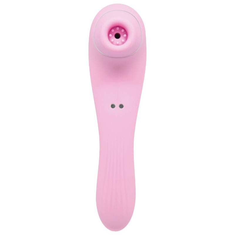 Front view of Smoooch Clitoral Suction Vibrator | Wooomy (Pink)