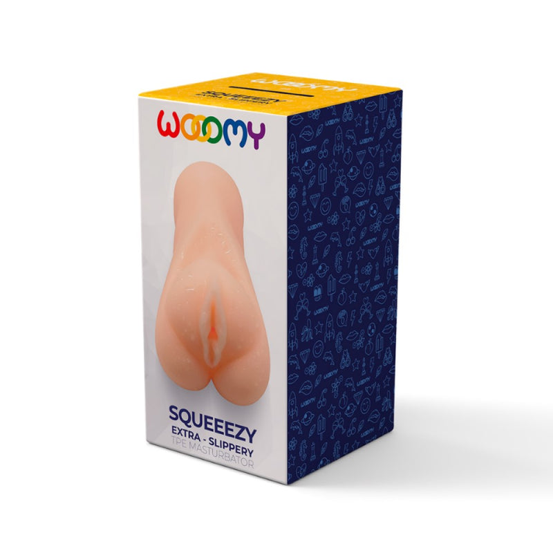 Squeeezy Extra-Slippery Vaginal Masturbator | Wooomy packaging