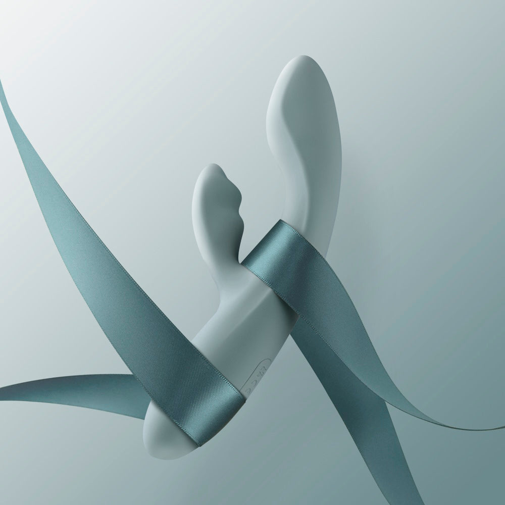 Svakom | Chika App-Controlled Heating Rabbit Vibrator Displayed with Lanyards 