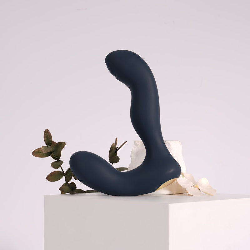 Svakom Iker Neo Interactive Pulsating Prostate & Perineum Vibrator On Table