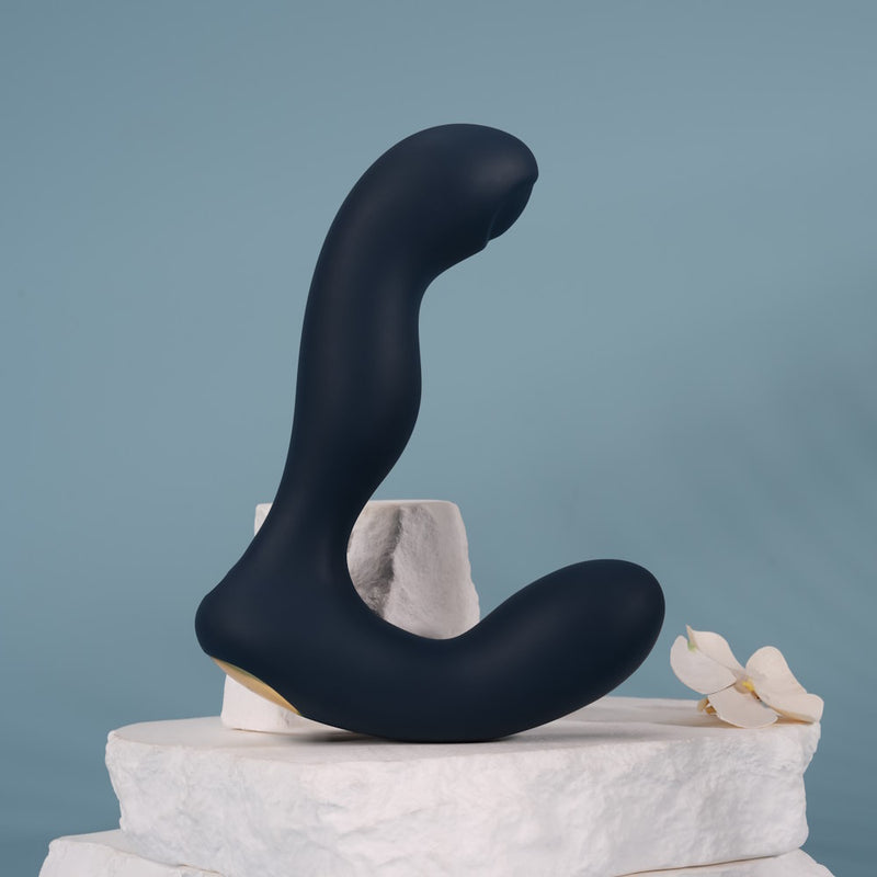 Svakom Iker Neo Interactive Pulsating Prostate & Perineum Vibrator On Table