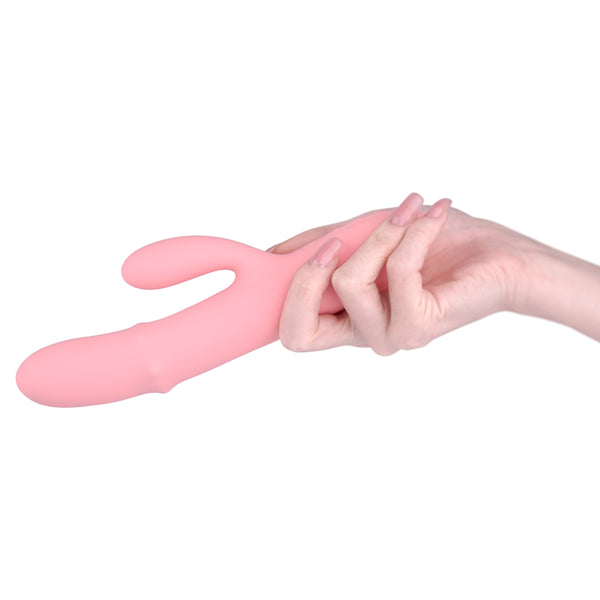 Svakom | Mora Neo Interactive Rabbit Vibrator with Thrusting Beads in Model's Hand