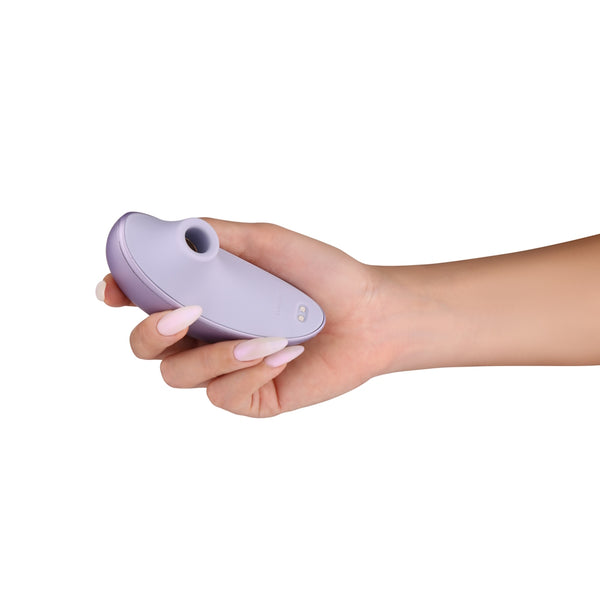 Svakom | Pulse Galaxie Clitoral Stimulator with Starlight Projector Lilac in Model's Hand