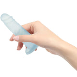 Swan Addiction | Cocktails 5.5 Inch Suction Cup Dildo (Blue Lagoon) in hand