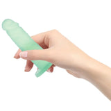 Swan Addiction | Cocktails 5.5 Inch Suction Cup Dildo (Mint Mojito) in hand