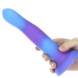 Swan Addiction | Rave 8 Inch Glow-In-The-Dark Suction Cup Dildo in hand