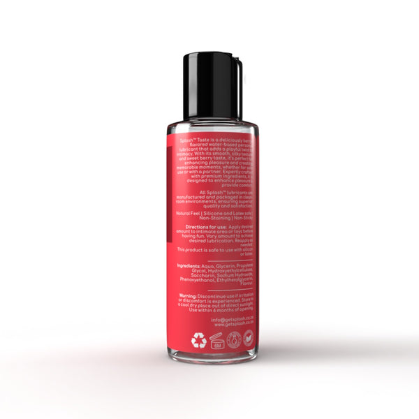 Taste Berry Flavoured Water-Based Lube | Splash™