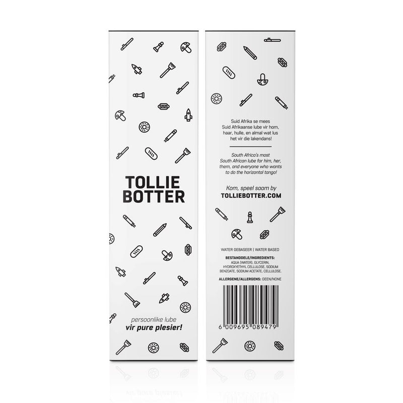 Tolliebotter | Personal Water-Based Lube (100ml) packaging 