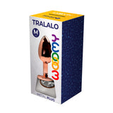 Medium Tralalo Rose Gold Metal Anal Plug | Wooomy (White) packaging