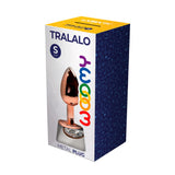 Small Tralalo Rose Gold Metal Anal Plug | Wooomy (White) packaging