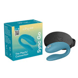 We-Vibe | Sync Go Couples Vibrator (Turquoise) with packaging