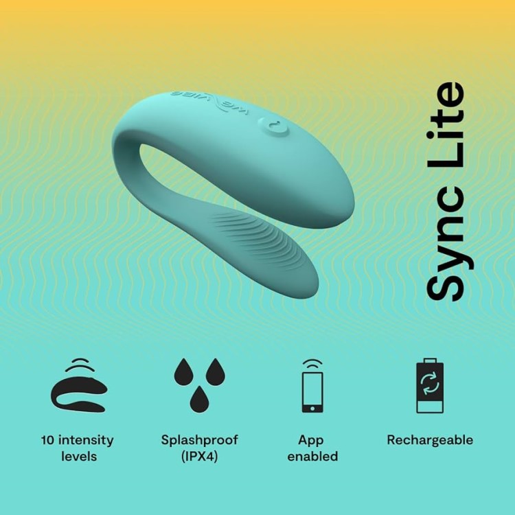 We-Vibe | Sync Lite Couples Vibrator (Aqua) product features