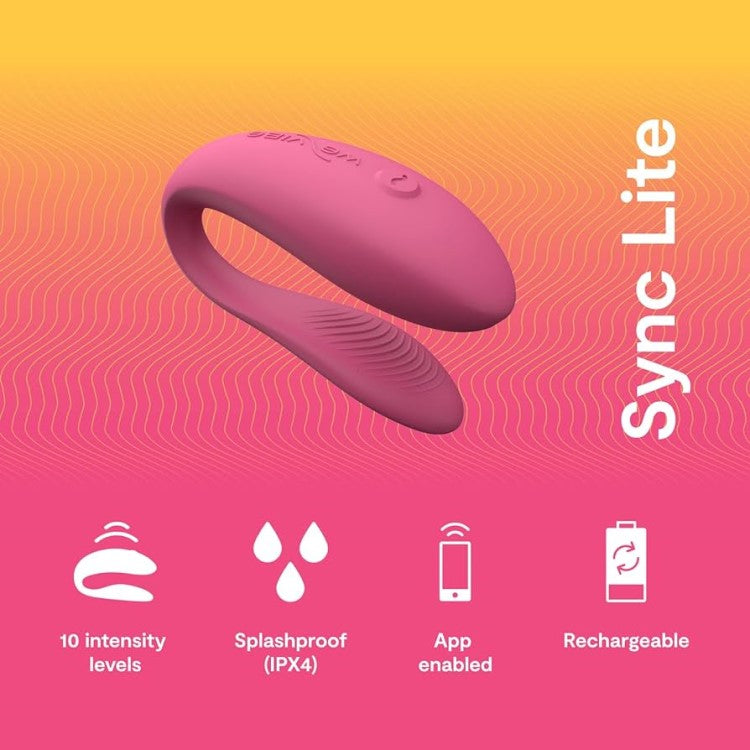 We-Vibe | Sync Lite Couples Vibrator (Pink) product features