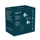 Rear view of the We-Vibe | Sync O Couples Vibrator (Green Velvet) packaging